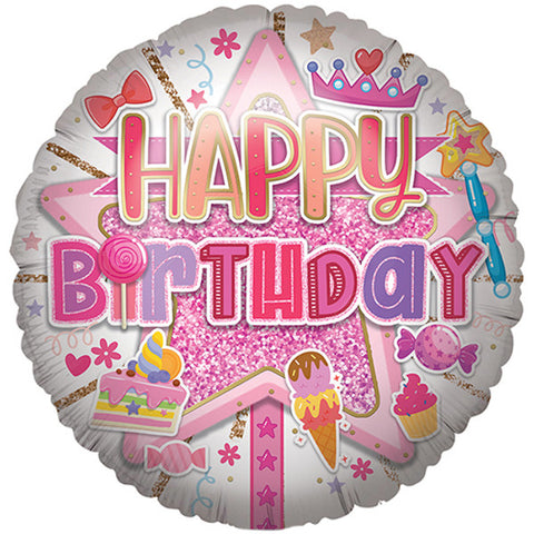 Happy Birthday Sparkling Treats Foil Balloon (31")