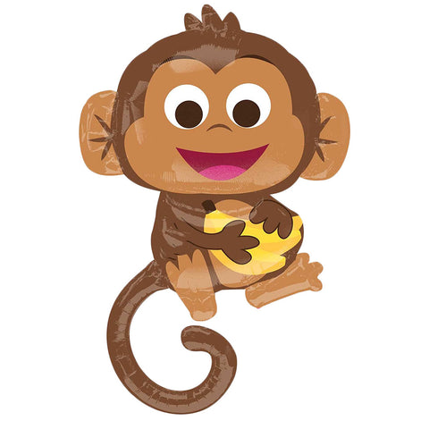 Happy Monkey Foil Balloon (41")