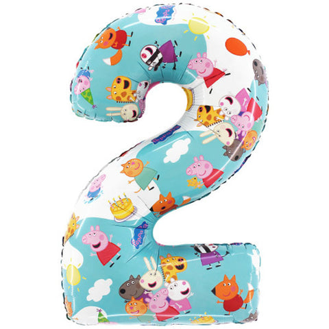 Grabo Peppa Pig Number 2 Foil Balloon (26")