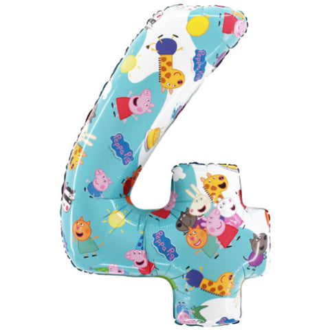 Grabo Peppa Pig Number 4 Foil Balloon (26")