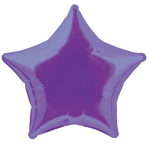 Deep Purple Star Foil Balloon (20")