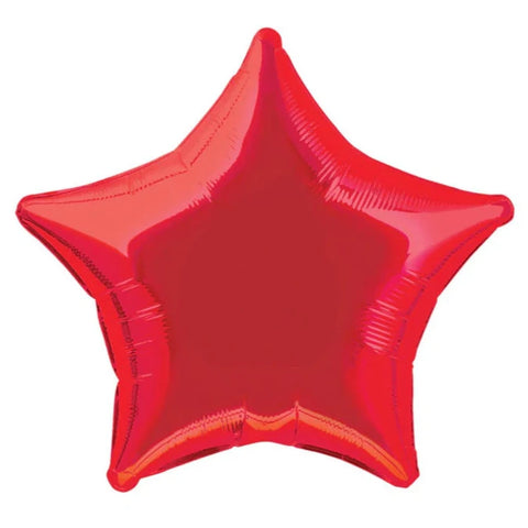 Red Star Foil Balloon (20")