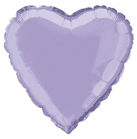 Lavender Heart Unpackaged Balloon (18")