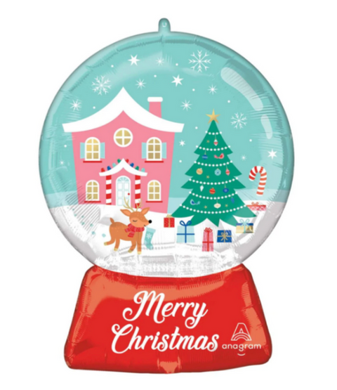 Christmas Wonderland Snow Globe Balloon (27")