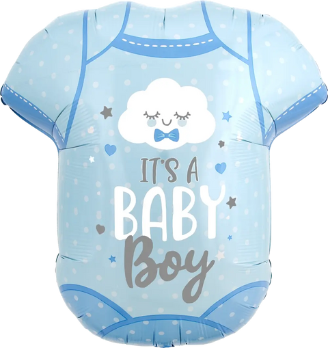 Baby Boy Onesie - Supershape Foil Balloon (24")