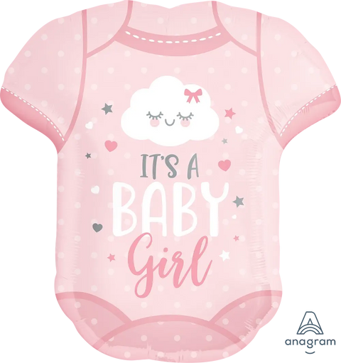 Baby Girl Onesie - Supershape Foil Balloon (24")
