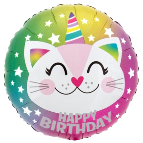 Happy Birthday Caticorn Foil (18")