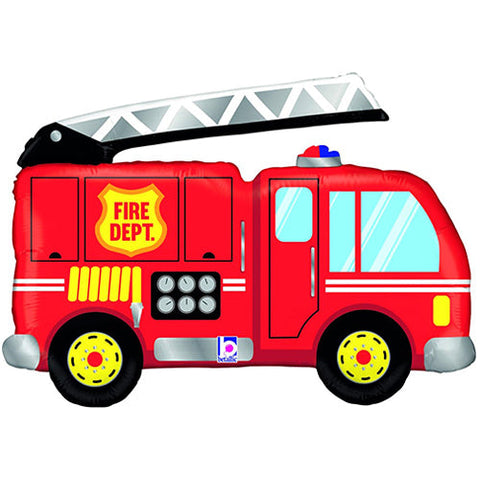 Fire Truck Supershape Foil Balloon (40")