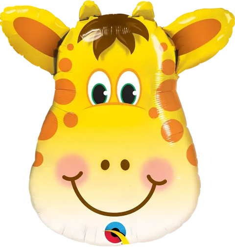 Jolly Giraffe Head Supershape Foil Balloon (32")