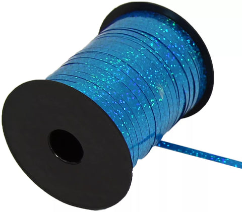 Eleganza Holographic Turquoise Curling Ribbon 5mm x 250yds