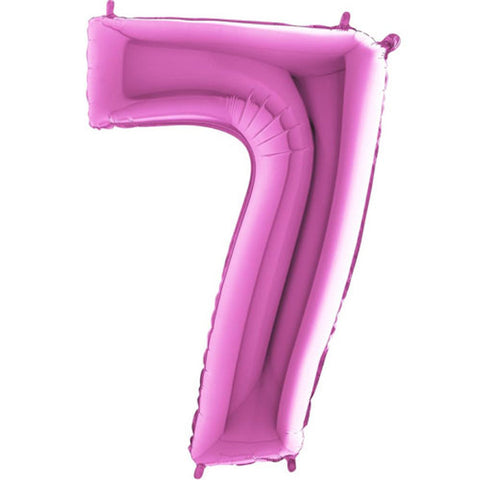 Grabo Fuchsia Number 7 Foil Balloon (40")