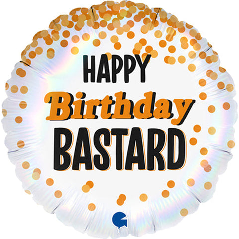 Happy Birthday Bastard Foil Balloon (18")