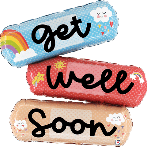 Get Well Supershape Foil Balloon (47")