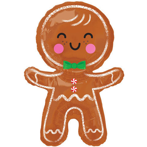 Gingerbread Man Foil Balloon (31")