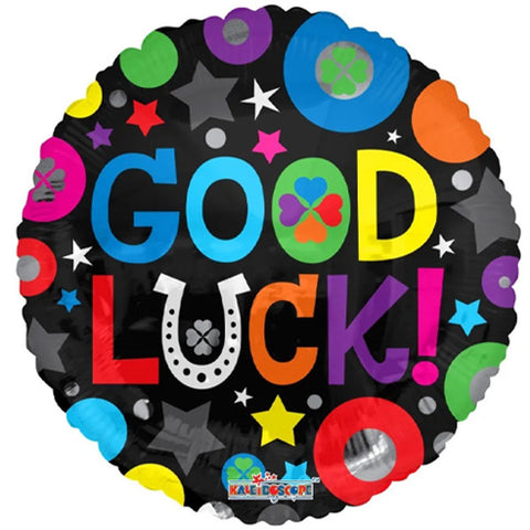 Good Luck Multi-Coloured Horseshoe Foil Balloon (18")