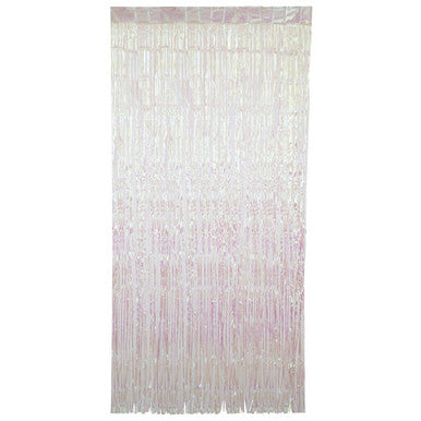 Metallic Iridescent Fringe Door Curtain