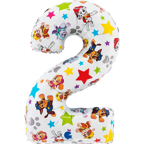 Grabo Paw Patrol Number 2 Foil Balloon (26")