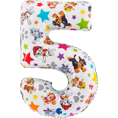 Grabo Paw Patrol Number 5 Foil Balloon (26")