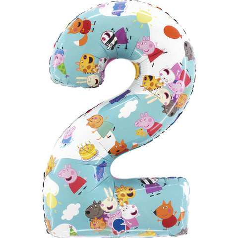 Grabo Peppa Pig Number 2 Foil Balloon (26")
