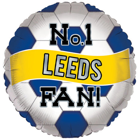 No.1 Leeds Fan Football Foil Balloon (18")