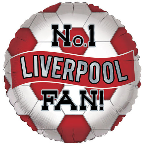 No.1 Liverpool Fan Football Foil Balloon (18")