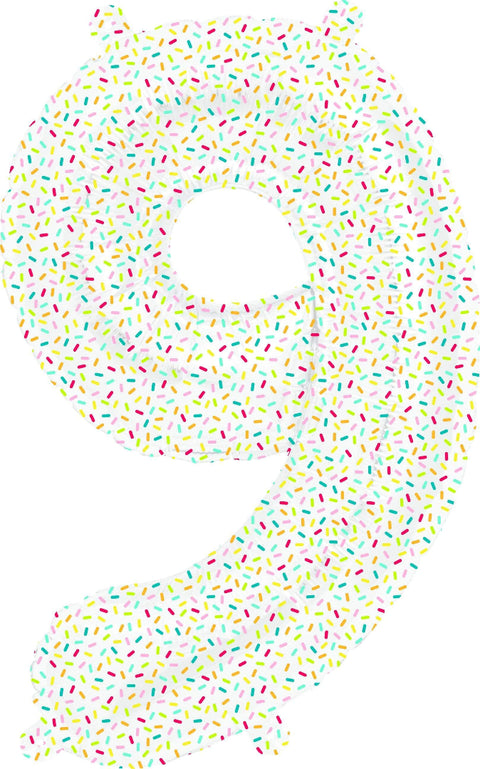 North Star Sprinkles Number 9 Foil Balloon (16")