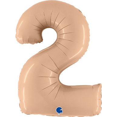 Grabo Satin Nude Number 2 Foil Balloon (40")
