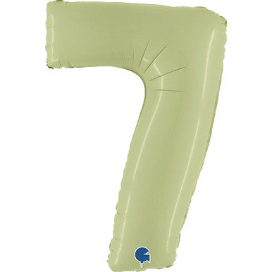 Grabo Olive Green Number 7 Foil Balloon (40")