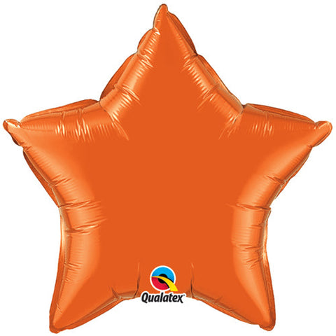 Orange Star Foil Balloon (20")