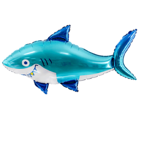 Smiling Shark Foil Balloon (36")