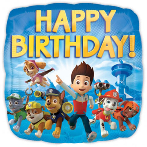 Paw Patrol Happy Birthday Square Foil Balloon (18")