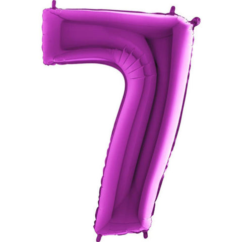Grabo Purple Number 7 Balloon (40")