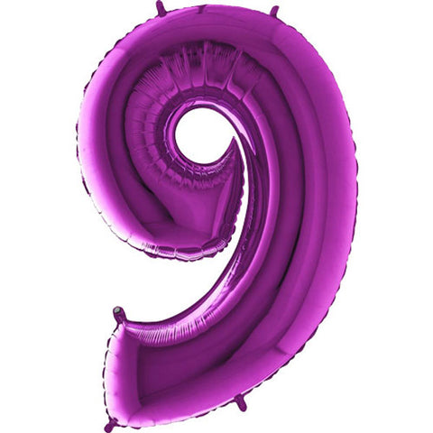 Grabo Purple Number 9 Balloon (40")
