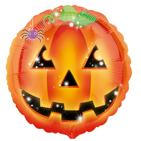 Halloween Playful Pumpkin Round Foil (18")