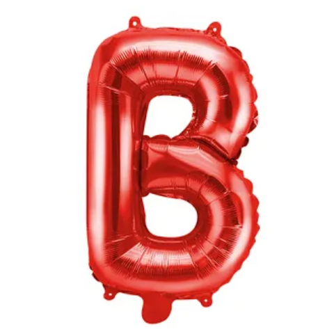 Red Letter B Foil Balloon (14")