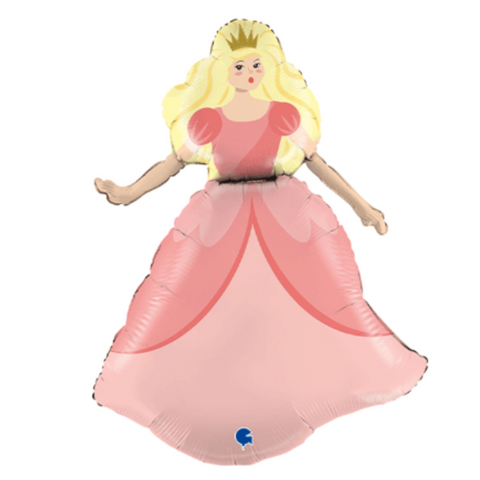 Pink Princess Supershape Foil Balloon (35")