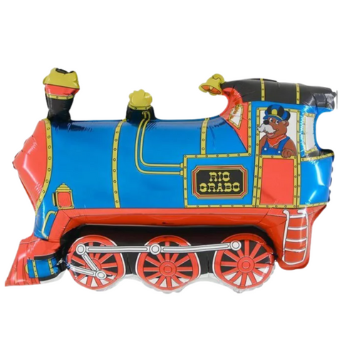 Blue Train Supershape Foil Balloon (30")