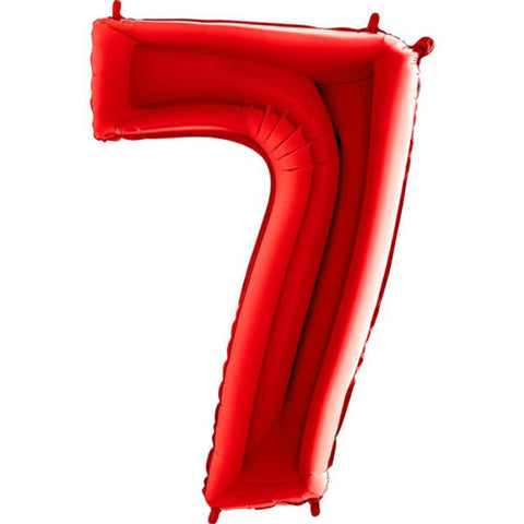 Grabo Red Number 7 Foil Balloon (40")
