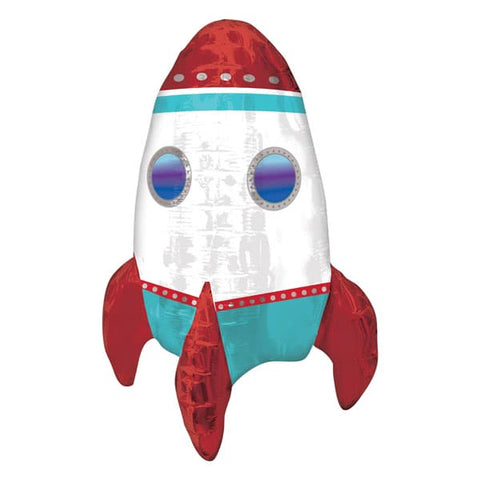 Rocket Ship Multi Foil Balloon (21")