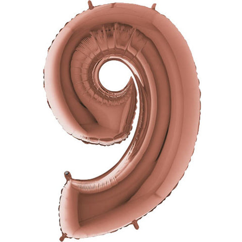 Grabo Rose Gold Number 9 Foil Balloon (40")