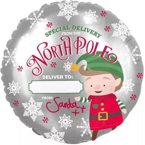 Christmas Personalised Elf Arrival Foil Balloon (18")
