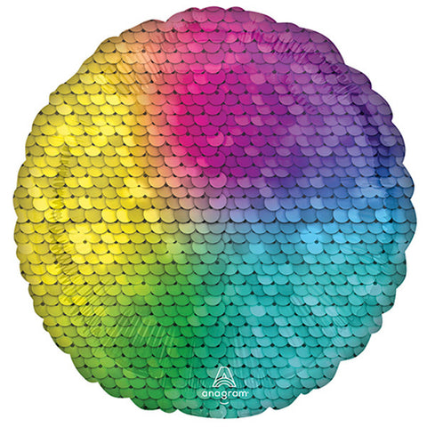 Sequins Rainbow Foil Balloon (18")