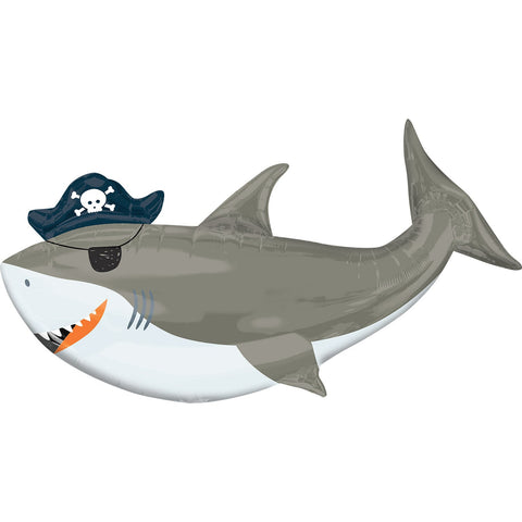 Ahoy Shark - Supershape Foil Balloon (41")