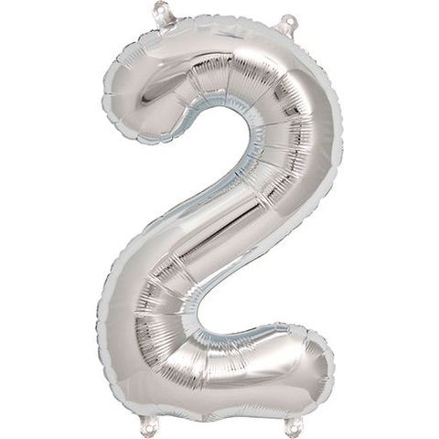 North Star Number 2 Foil Balloon (16")
