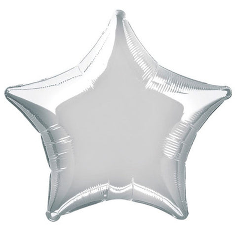 Silver Star Foil Balloon (20")