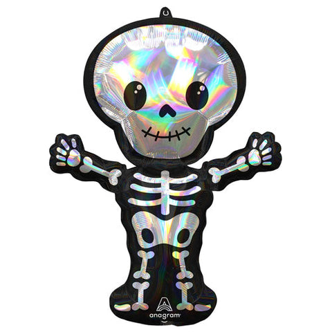Skeleton Holographic Supershape Foil Balloon (34")