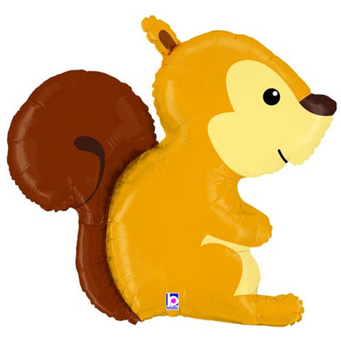 Woodland Squirrel Foil Balloon (36")