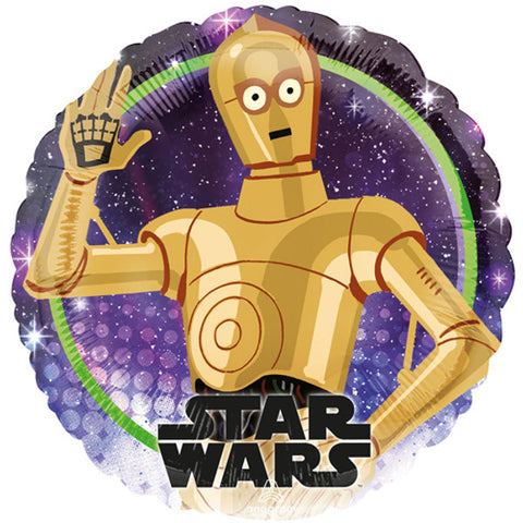 Star Wars C-3PO Round Foil Balloon (18")
