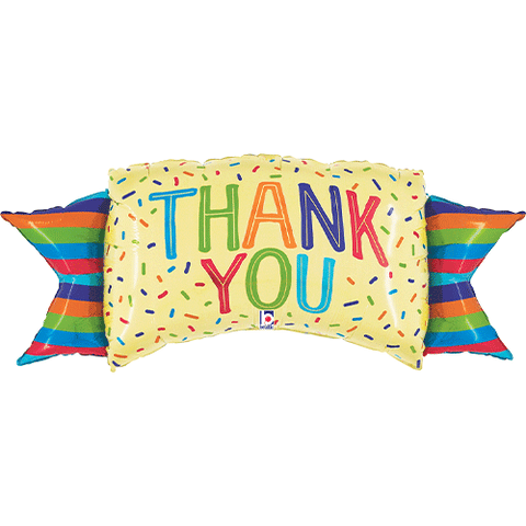 Thank You Banner Supershape Foil Balloon (46")