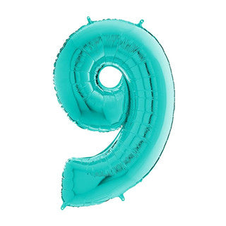 Grabo Tiffany Blue Number 9 Foil Balloon (26")